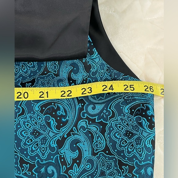 Barry.Wang Men’s Blue/green Black Paisley Vest Adjustable Back Belt Size 3XL - Picture 8 of 13